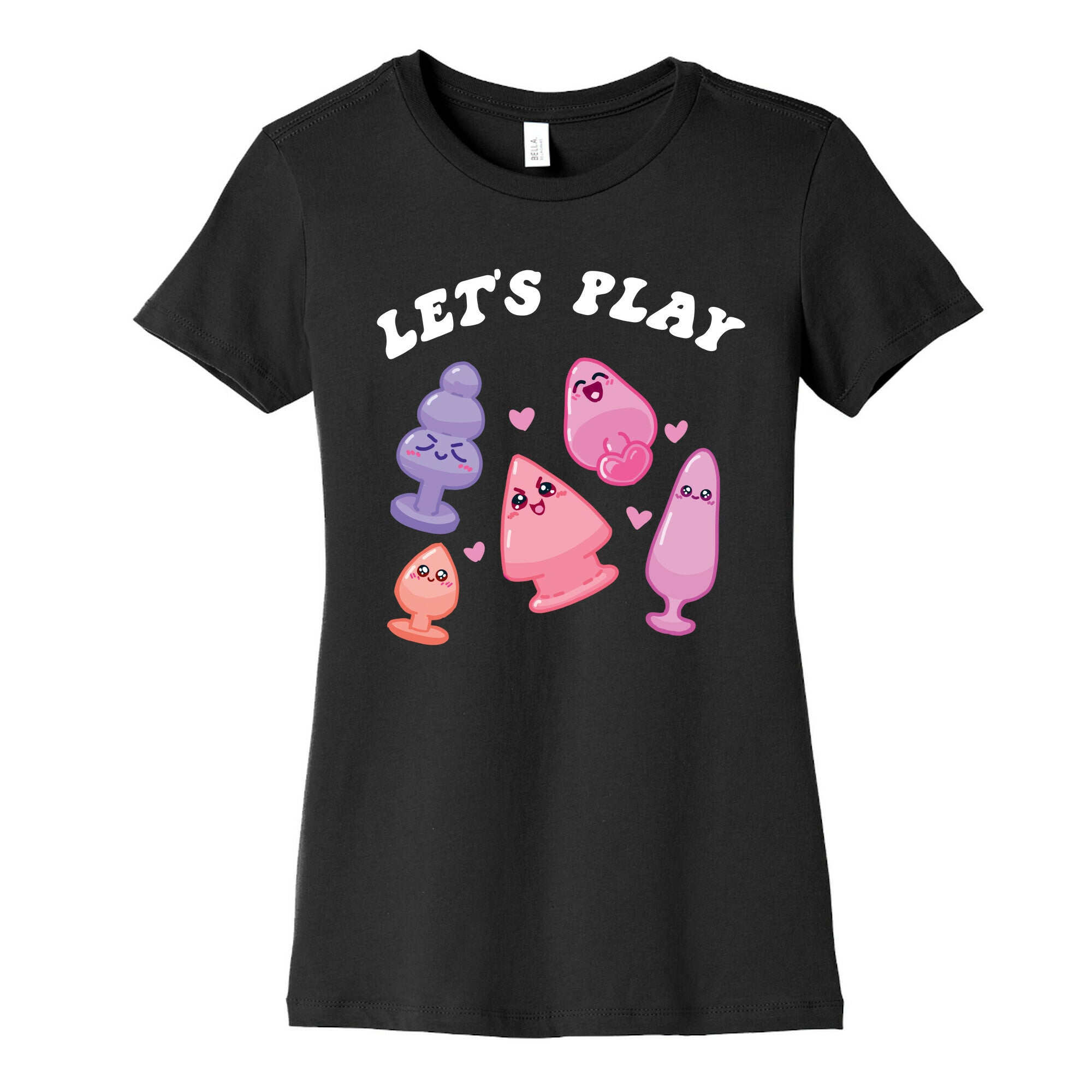 Let's Play (Kawaii Plugs) Women's Cotton Tee